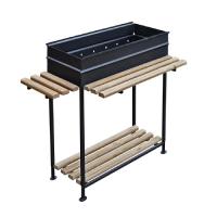 Мангал ОБЖОРА 1000х500х720мм