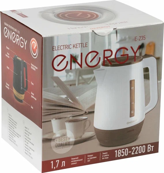 5. Чайник ENERGY E-235 1.7л, черный