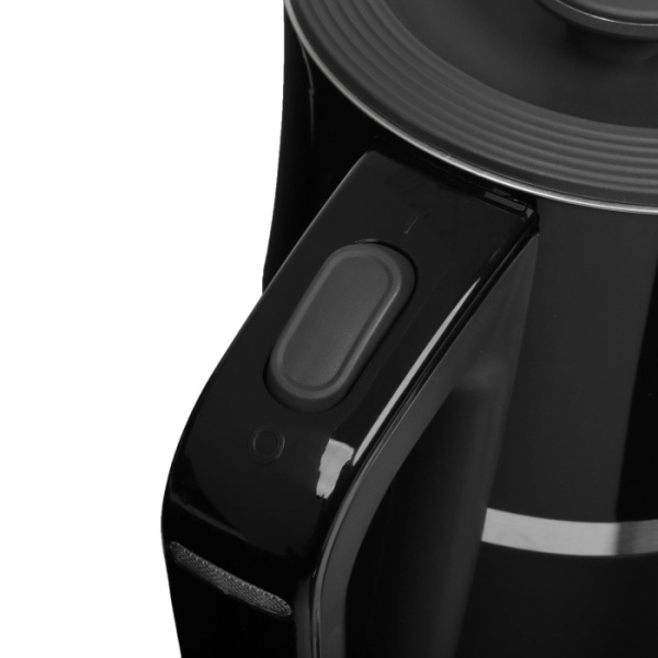 4. Чайник  CT-0028 BLACK металл 1.7л, 2200W, бесшовная колба, двойные стенки