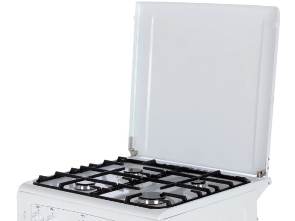 5. Газ.плита GEFEST 6100-02 0009 белый, 4к,60х60