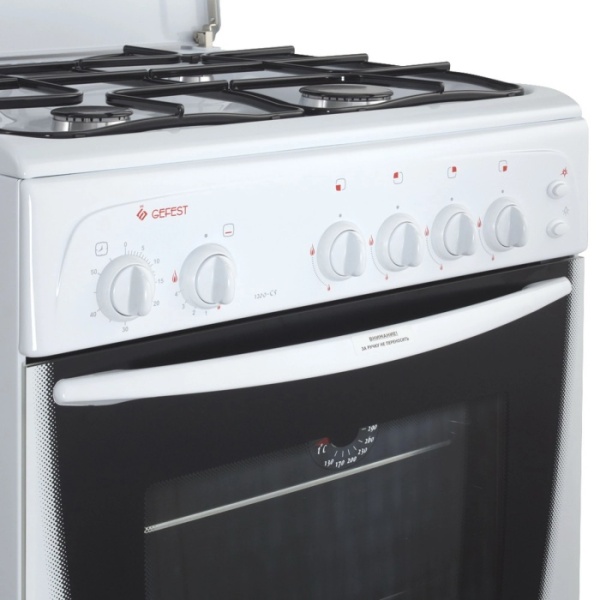3. Газ.плита GEFEST-1200C5 4к.60х60,65л,крыш,розжиг,тайм,свет