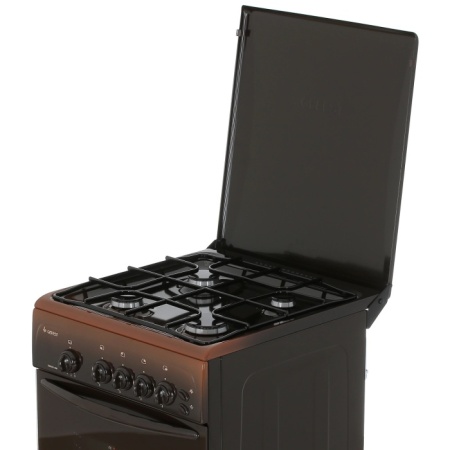 5. Газовая плита GEFEST 3200-06К19 корич,4к,50х57,44л,розжиг,свет