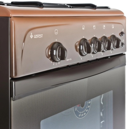 3. Газовая плита   GEFEST-1200C6 K19 кор,4к.60х60,65л,розжиг,крышка