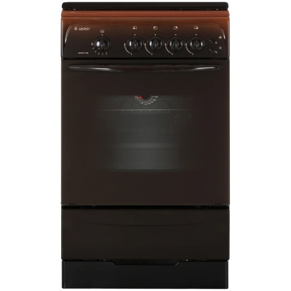 1. Газовая плита GEFEST 3200-06К19 корич,4к,50х57,44л,розжиг,свет