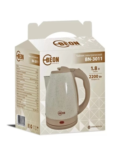 5. Чайник BEON BN-3011 1,8л 2200Вт антипригарный