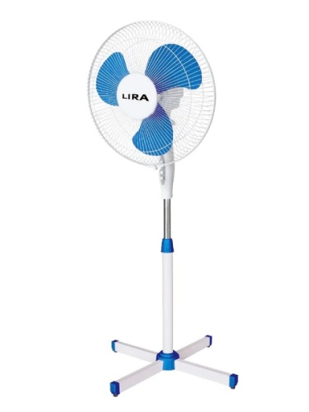 1. Вентилятор напольный LIRA LR 1101 blue