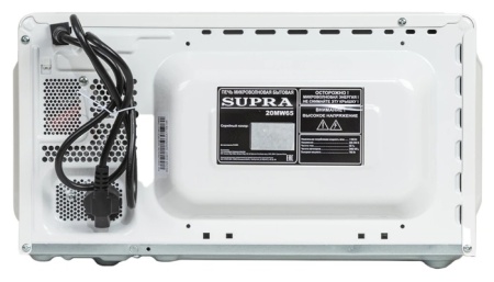 5. СВЧ SUPRA 20MW65 белый, 20л, 700Вт, механич.панель
