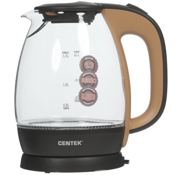 1. Чайник Centek CT-0056 стекло