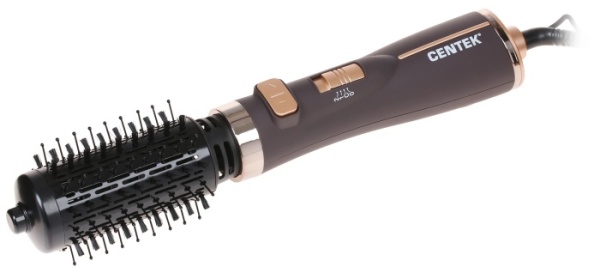 1. Фен-щетка Centek CT-2061 , 1000 Вт, АВТОВРАЩЕНИЕ,  2 скорости, 2 режима