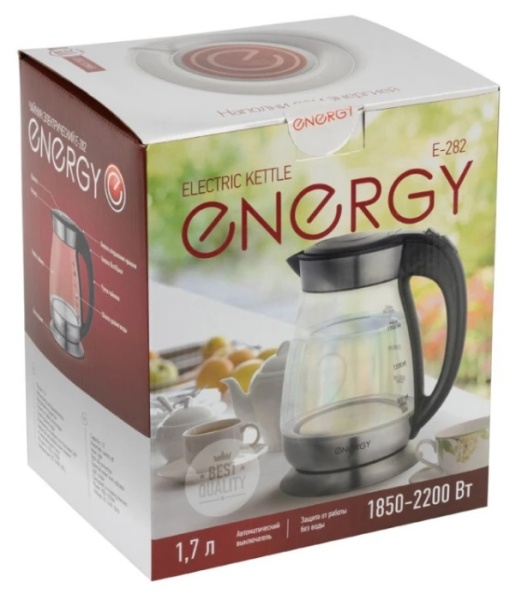 5. Чайник ENERGY Е-282 2,2кВт, 1,7л,диск