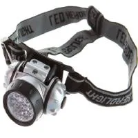 Фонарь налобн. 5352 LED14 3*R03 метал 4реж. UltraFlash10261